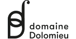 Stylized logo with a leaf and the text "domaine Dolomieu" underneath